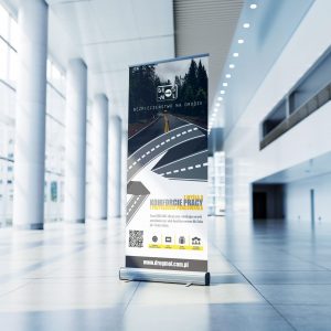 Projekt rollup dla firmy z branży drogowej - mkdesign.pl - reklama, marketing, filmy, oznakowanie